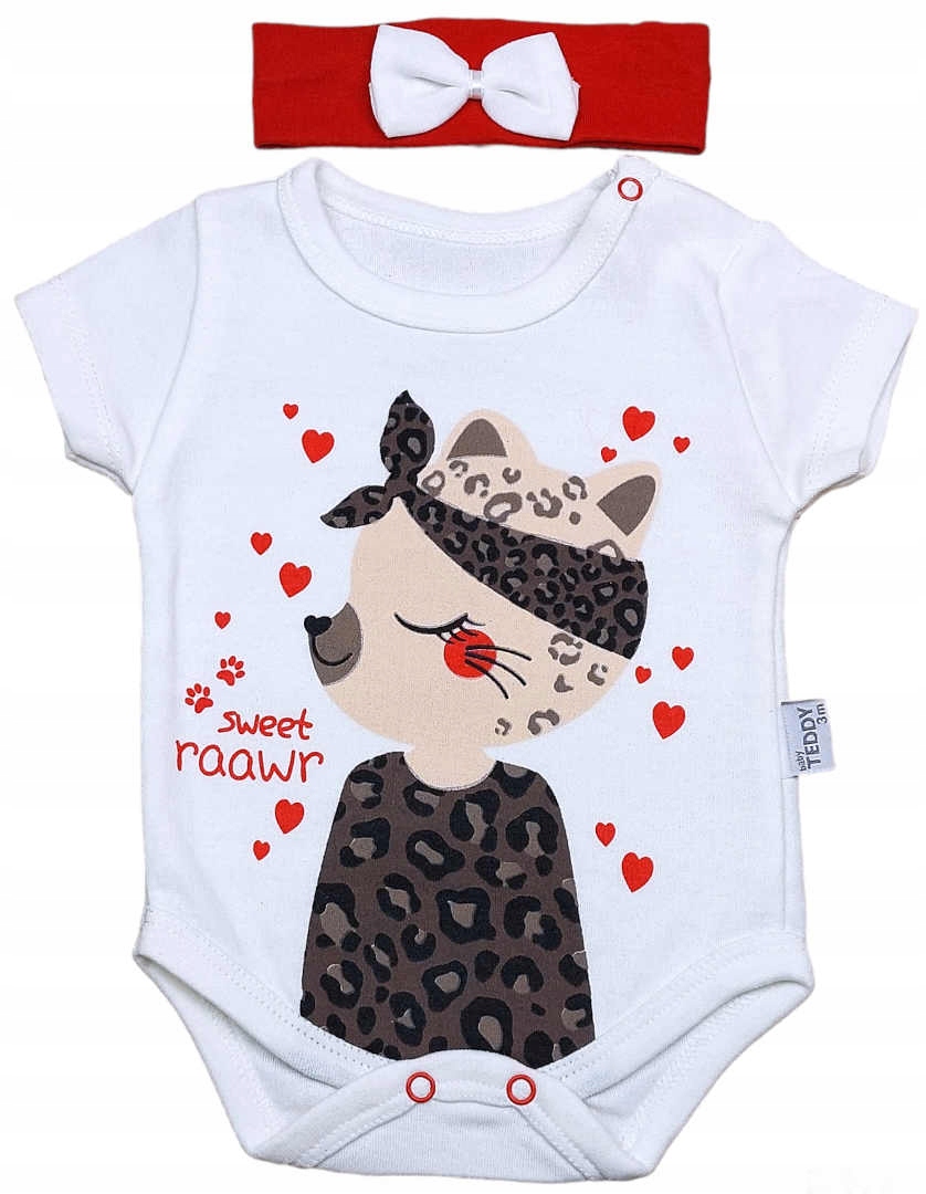 KOMPLET NIEMOWLĘCY BODY+SPODENKI+OPASKA R.68 Marka Inna marka