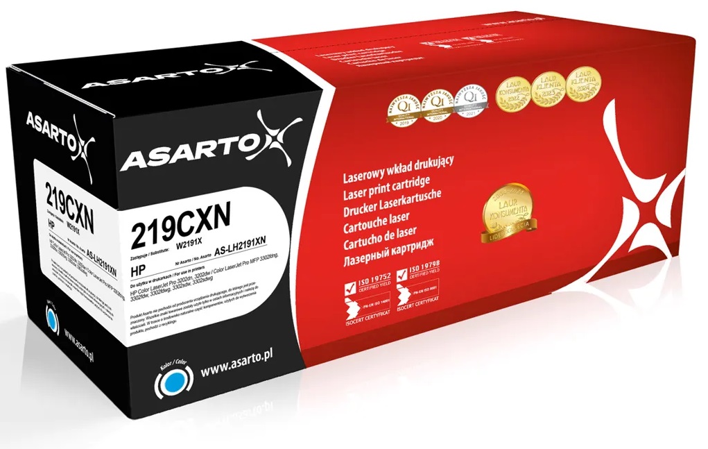 Toner 219X Hp W2191X LaserJet Pro 3302sdw 3202dn niebieski Asarto