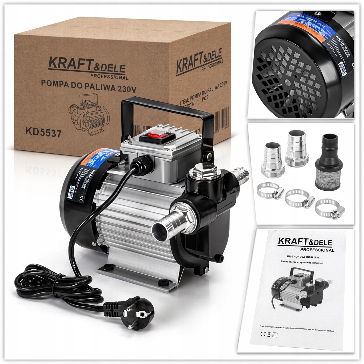 Palivové Čerpadlo 230V KD5537 Elektrické Samonasávací Na Olej A Ropu