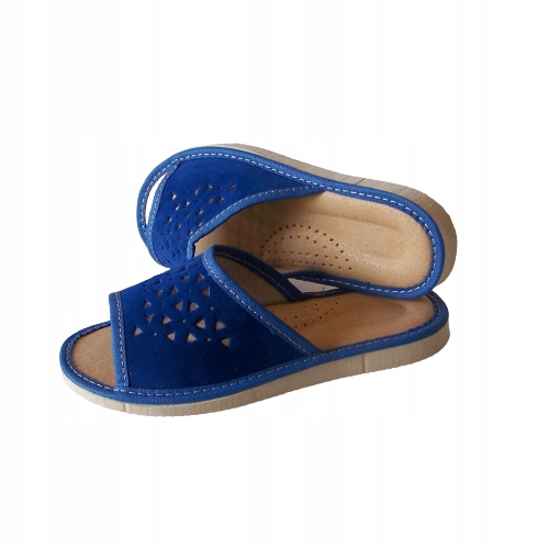 KLAPKI PANTOFLE KAPCIE DAMSKIE SKÓRZANE GÓRALSKIE