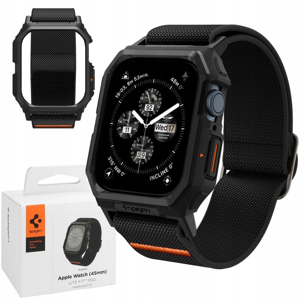 Pouzdro s řemínkem pro Apple Watch 9/SE/8/7/6/5/4 45/44 mm, Spigen Fit
