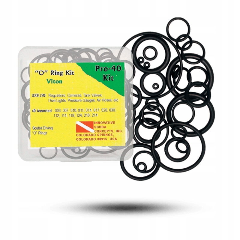 Sada 40 ks potápěčských těsnění Viton Oring Kit Innovative RB0870