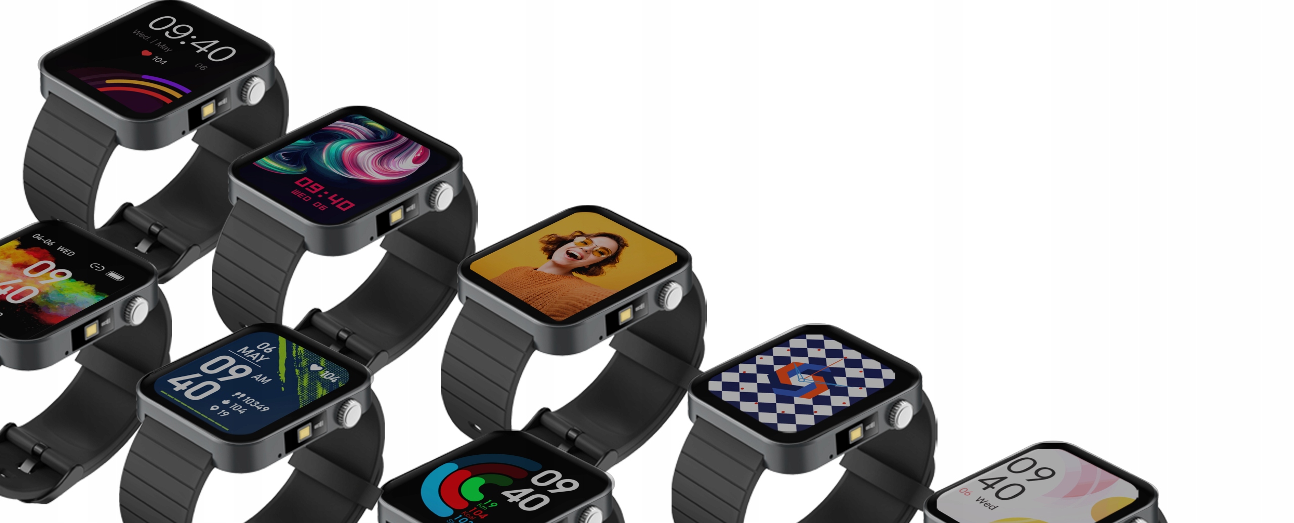 Розумний годинник Bemi CID2 1,69 дюйма, термометр для вимірювання серцевого ритму, насичення, ліхтарик, дзвінки, тип розумного годинника