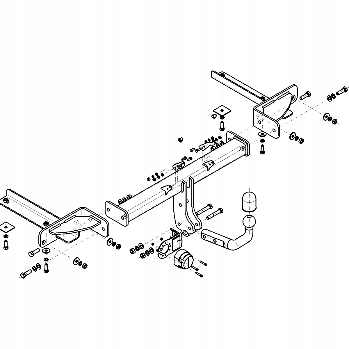 Hak holowniczy Opel Astra J IV 4 Coupe 11-18 MODUŁ WIĄZKA 13 PIN GRATIS Producent Steinhof