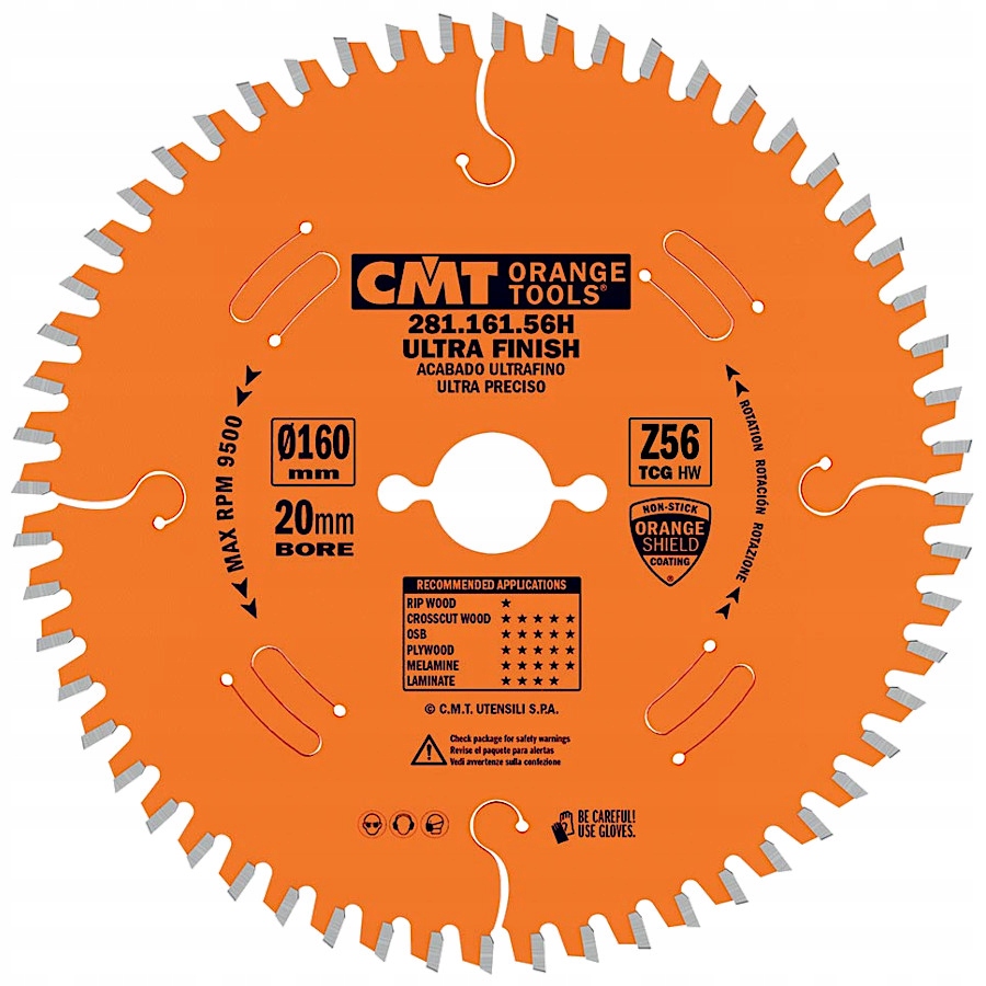 

Cmt Tarcza pilarska do laminatów płyt 160x20mm 56z