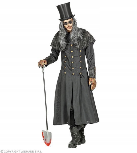 Kostým Kabát Grabarza Převlek Grabarz Šedý Halloween XL/XXL