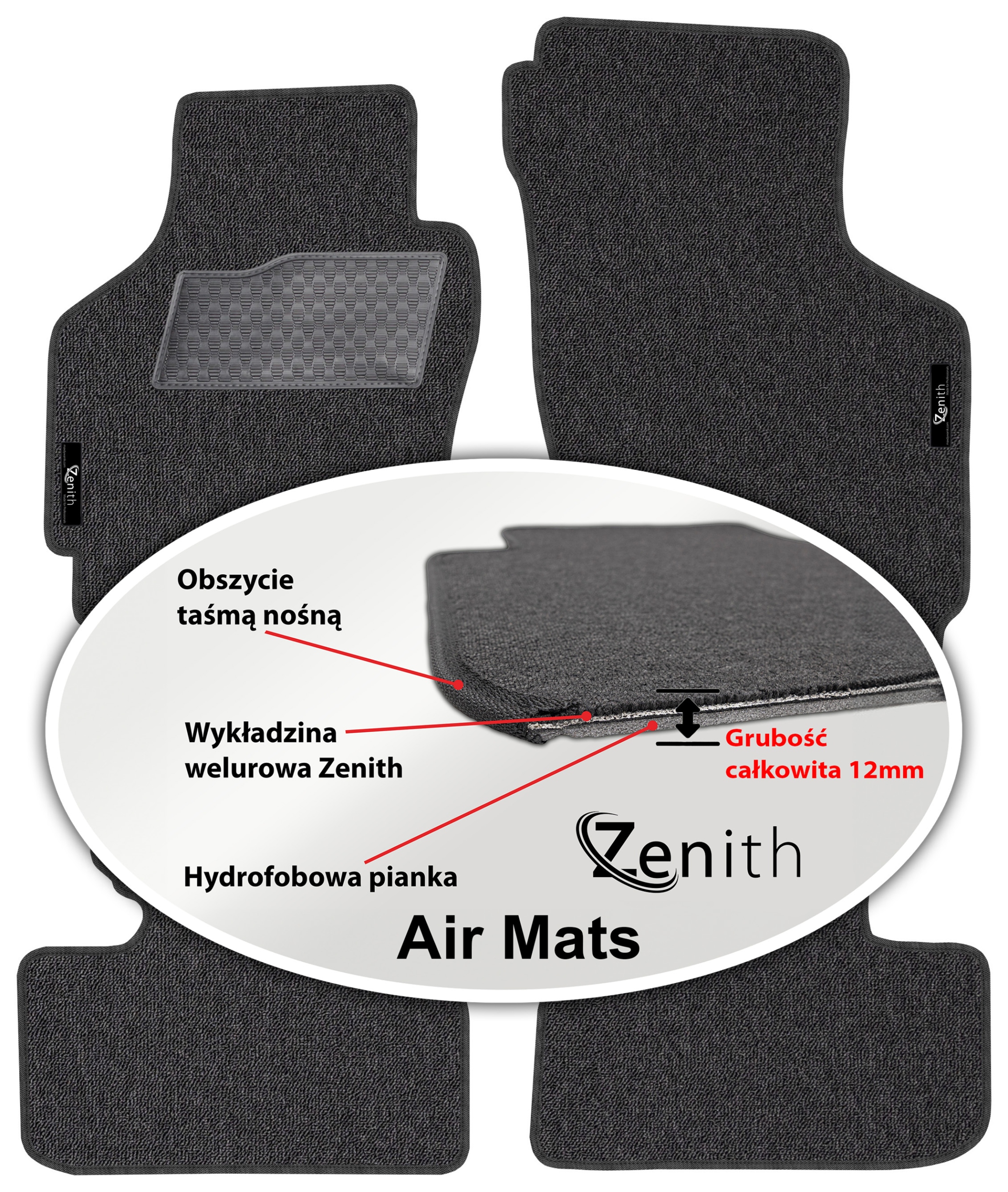 Suzuki Alto VI Hb 2002-2009 Velúrové koberčeky do auta Zenith Air Mats