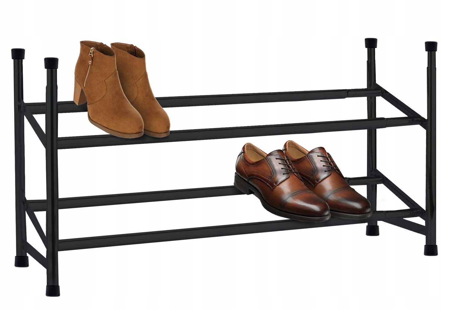 

Szafka Półka Na Buty Rozsuwana 62-112cm Czarna