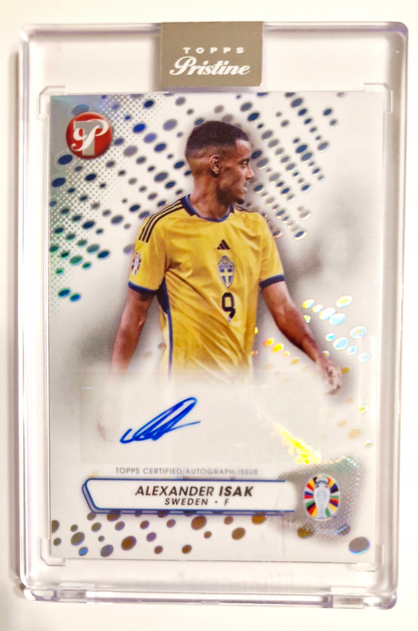 Alexander Isak Topps Pristine Road To Euro 2024 Autograf