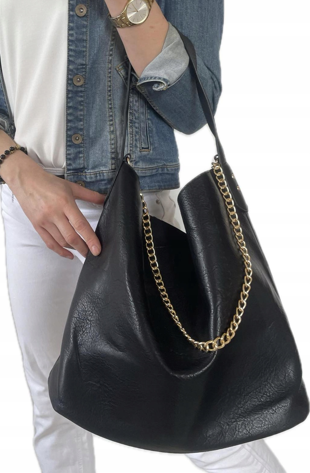 TOREBKA SHOPPER WOREK SHOPPER ŁAŃCUCH 2 W 1