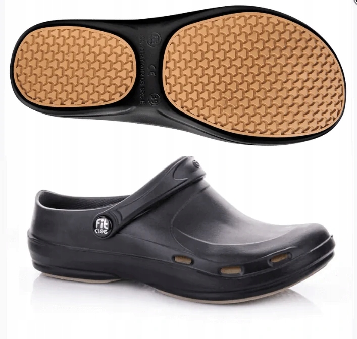 FitClog Eva Buty Klapki Pianka Atest czarne 40