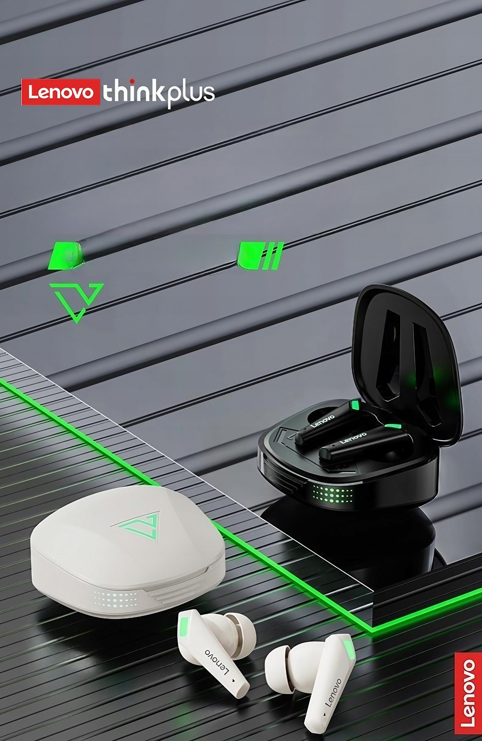 LENOVO XT85 II: GAMING & MUZYKA - SŁUCHAWKI z ANC i Bluetooth 5,3 białe Typ bezprzewodowe