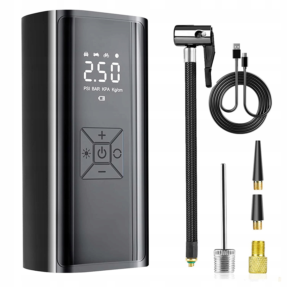 Elektrická pumpa na kolo Auto Kompresor 6000 mAh Silná