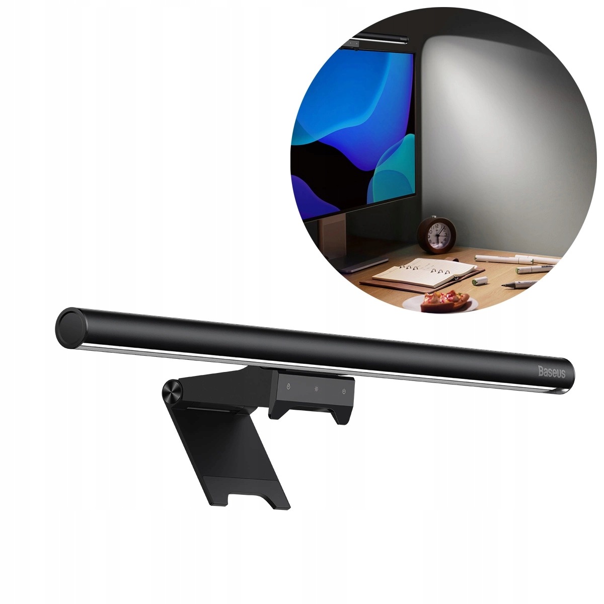 Baseus i-wok2 lampka Led na monitor do pulpitu oświetlenie ekranu czarny