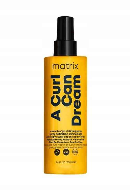 Matrix A Curl Can Dream Scrunch N'Go sprej pro vlnité vlasy 250 ml