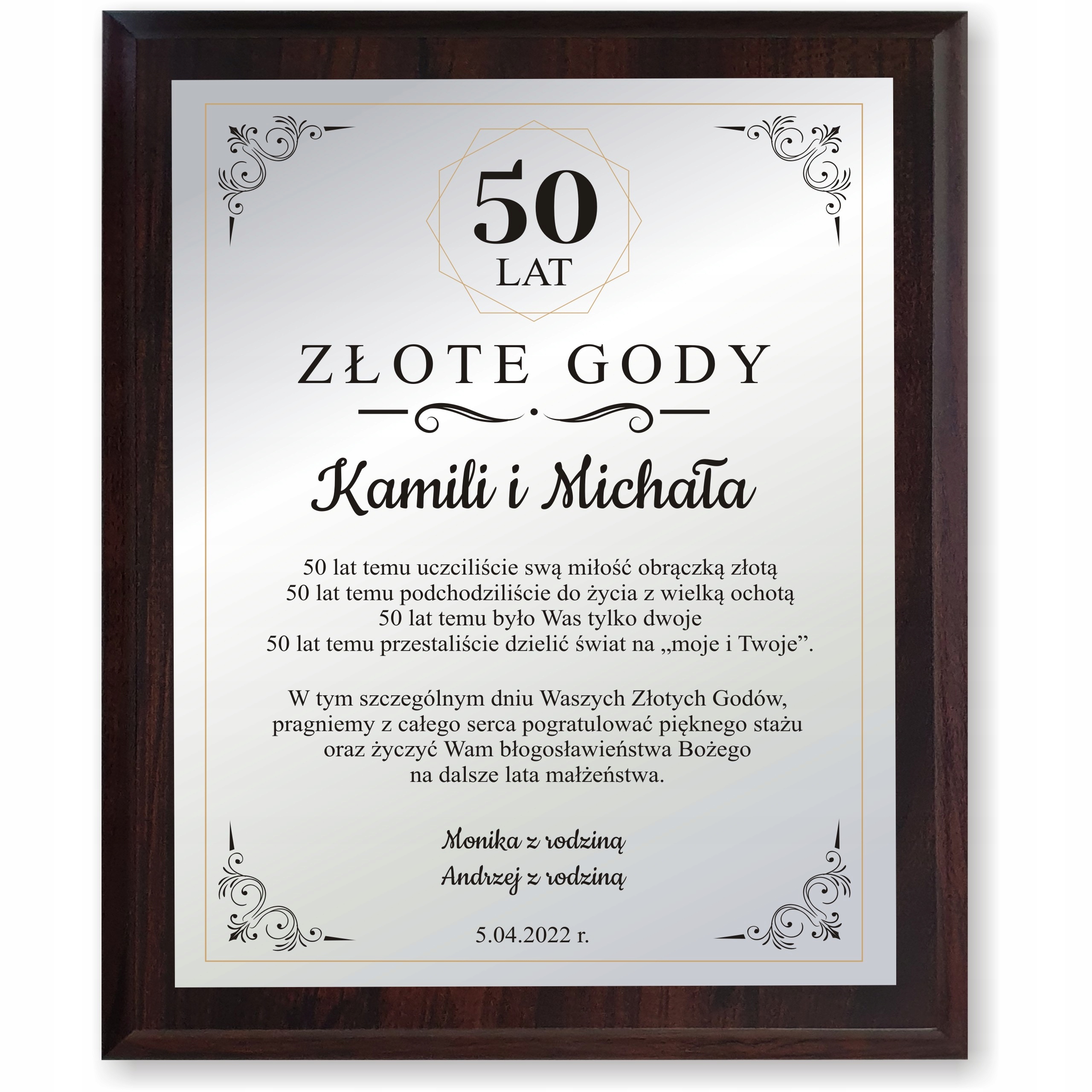 

Na Jubileusz Rocznicę Ślubu 20 25 30 40 50