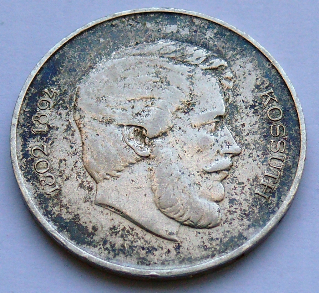 WĘGRY - 5 FORINTÓW 1947 r. KOSSUTH - srebro (2)