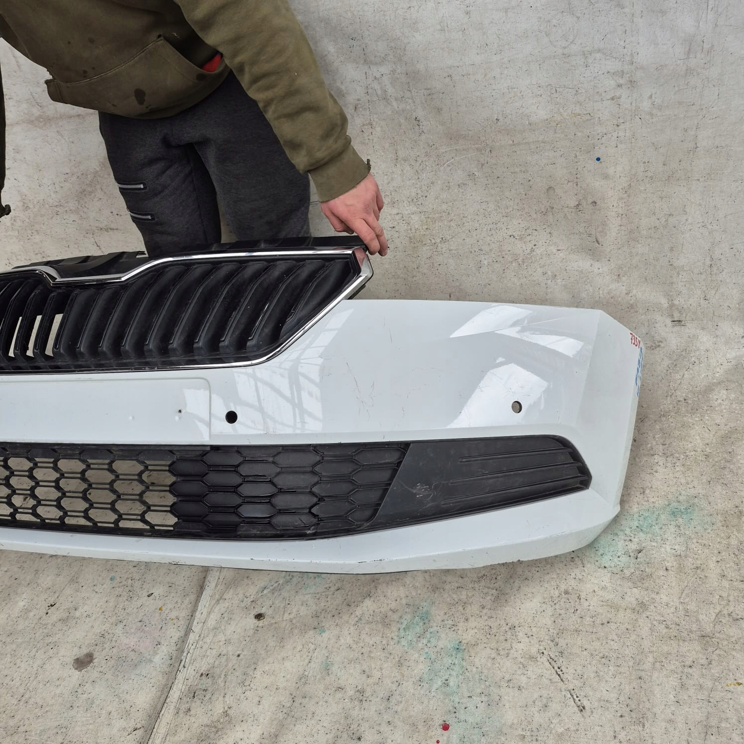 SKODA FABIA III 6V LIFT 18- bumper front front PDC 6V0807221F