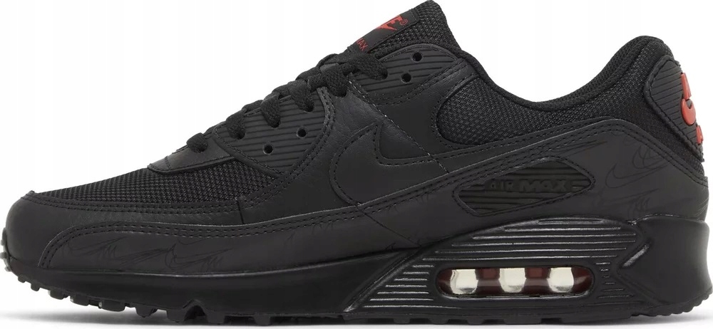 Buty Męskie Sportowe DZ4504 003 Nike Air Max 90 Sneakersy Rozmiar 45 Czarne
