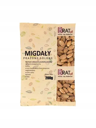 3x Brat Mandle Pražené Solené 250g