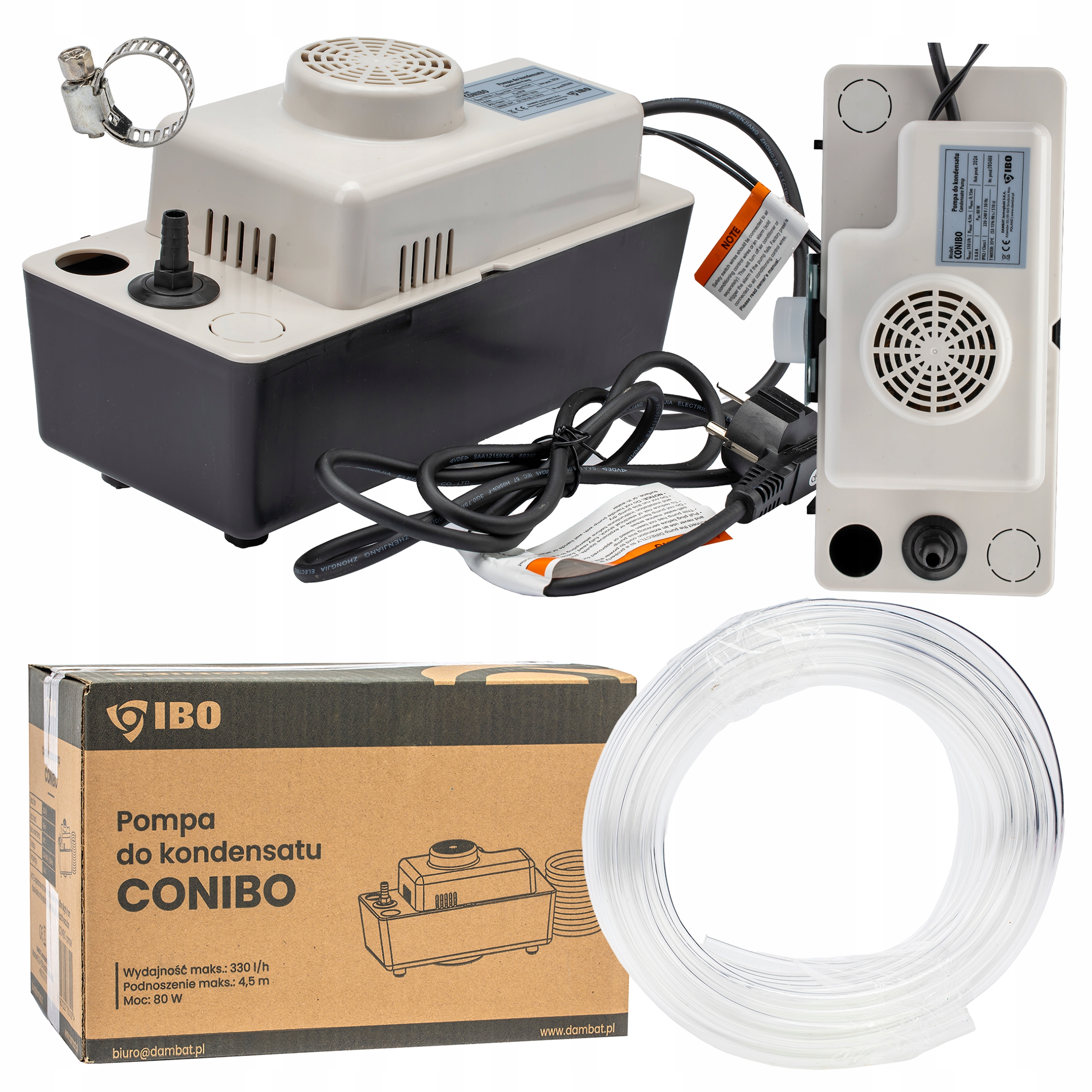 Pompa Do Kondensatu Skroplin Automatyczna CONIBO1 Zestaw Z Wężem 230V Ibo