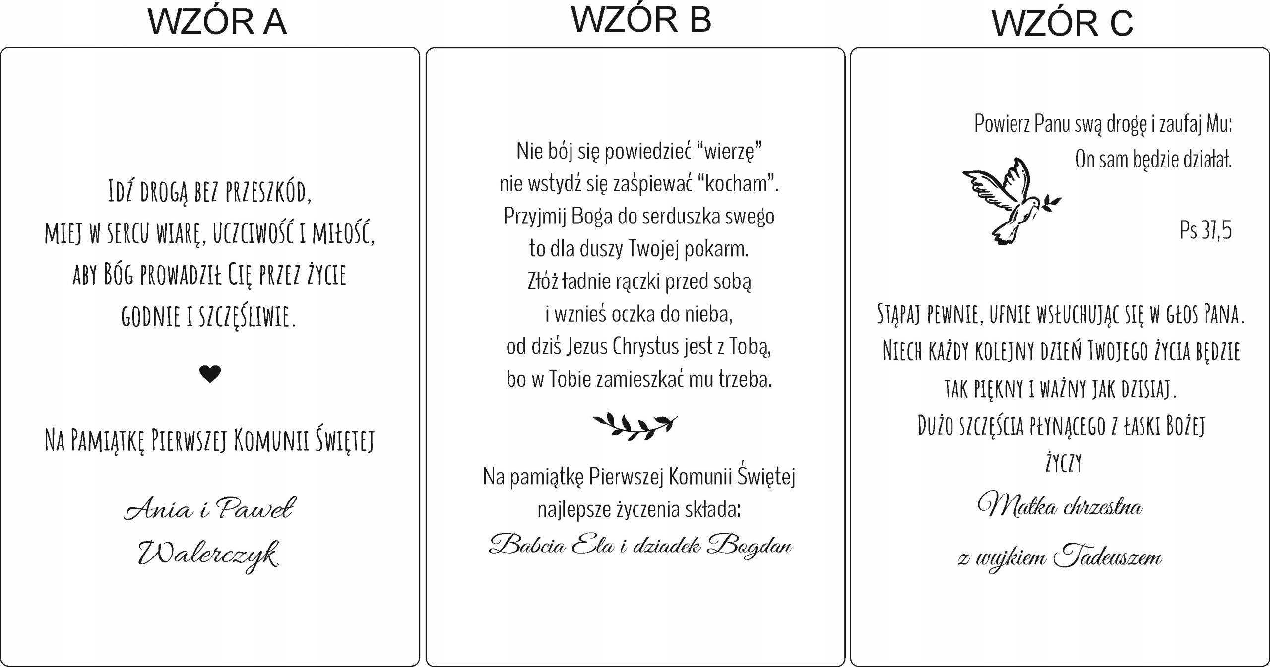 KARTKA PERSONALIZOWANA DREWNIANA PAMIĄTKA PIERWSZA KOMUNIA 3D + GRATIS EAN (GTIN) 9999000000244