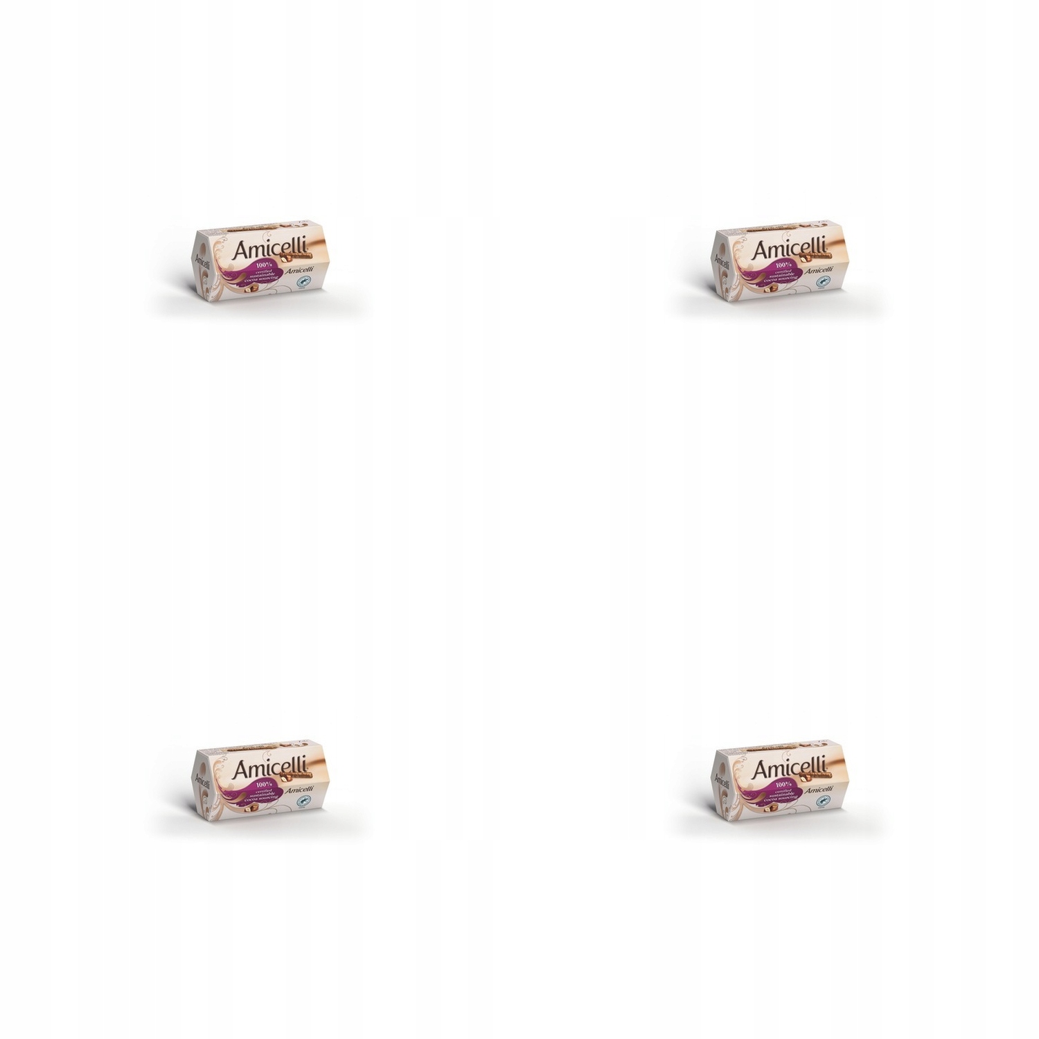 Levně 4 x 150 g vaflové trubičky Amicelli