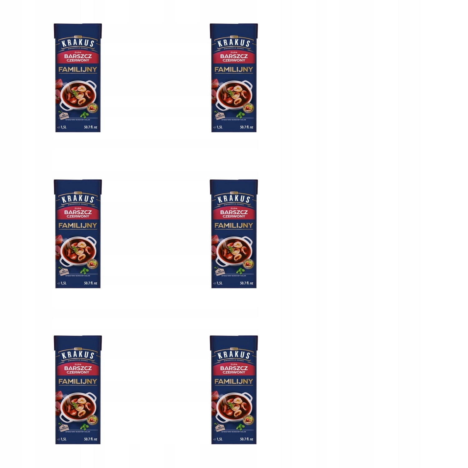 6x 1,5l Krakus barszcz czerwony familijny Zgrzewka