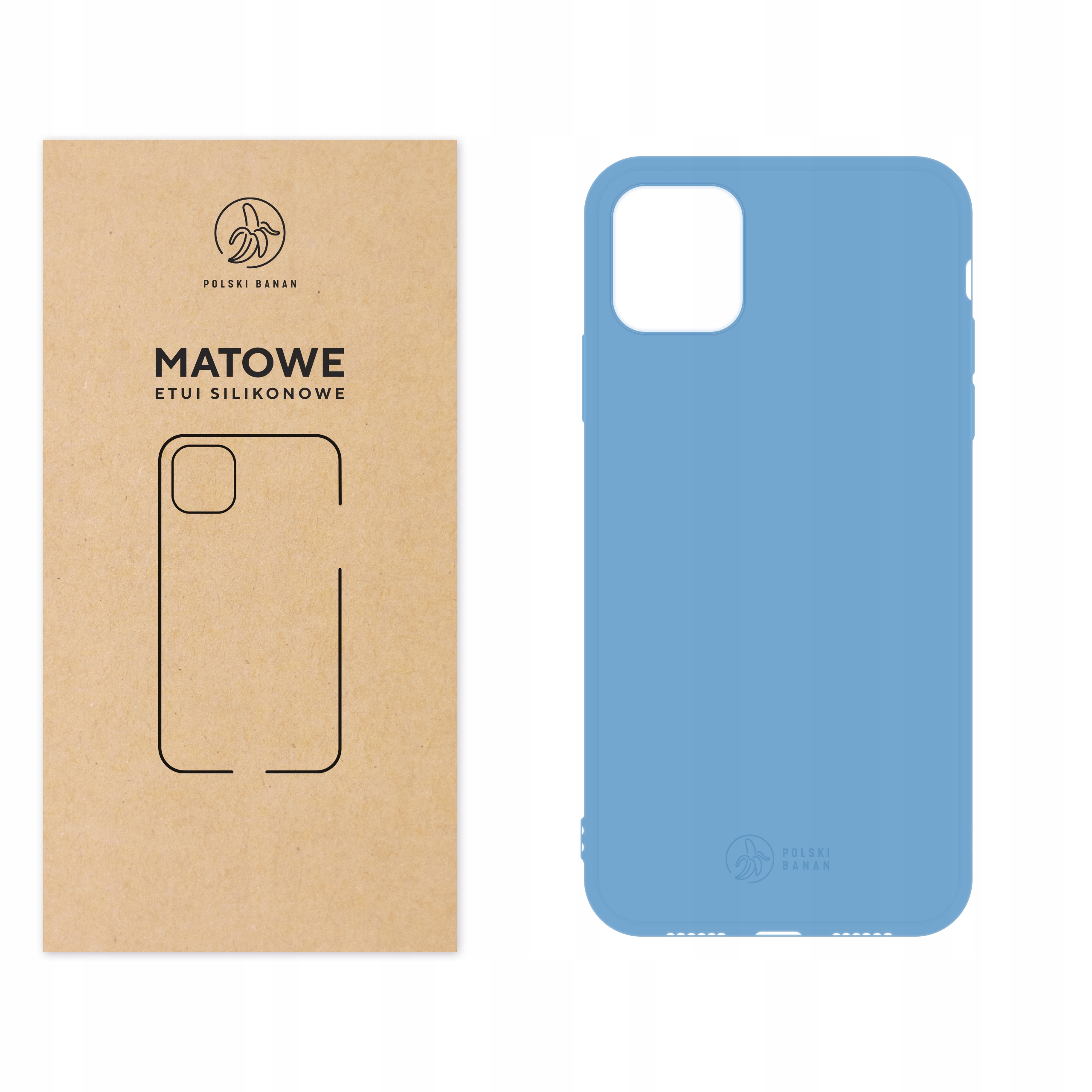 

Etui Matowe do iPhone 11 błękitne