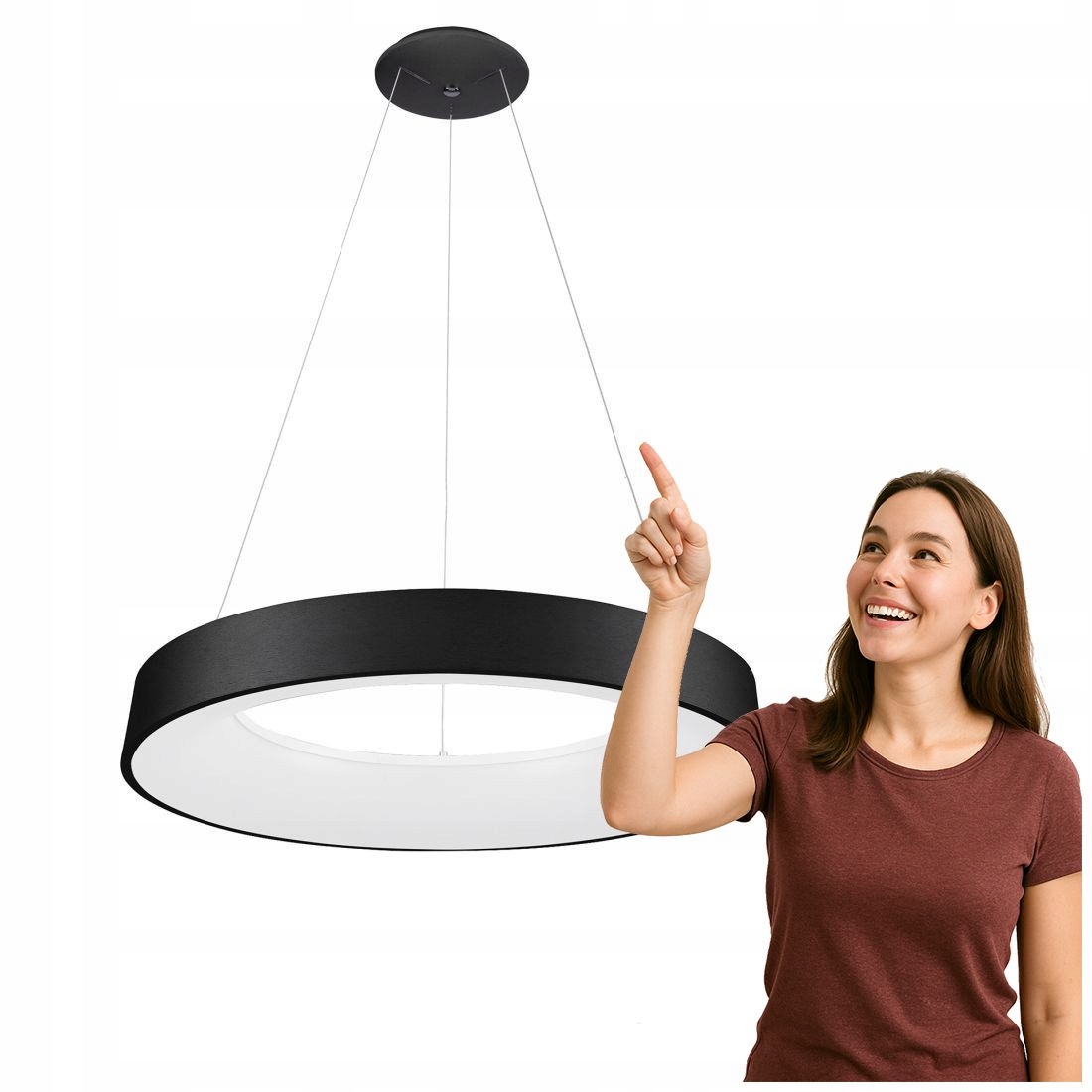 Závěsná lampa Giulia 5304-880RP-BK-3 Italux