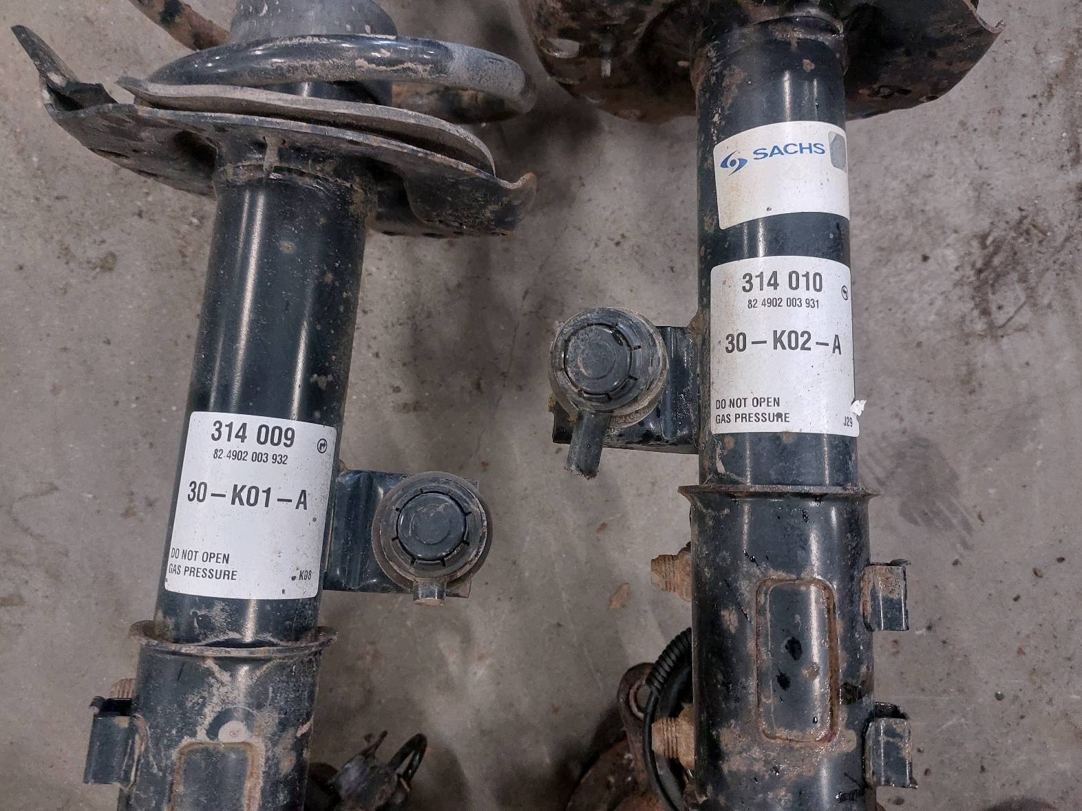 shock absorber spring swing left front + right front HYUNDAI I30 and