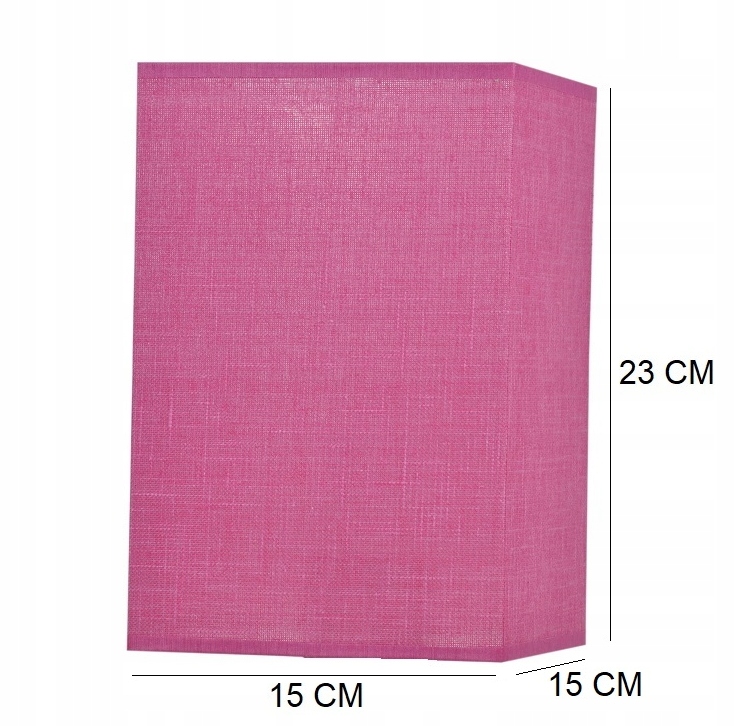 PIĘKNY ABAŻUR DO LAMP RÓŻOWY LEN 15 E27 DZIECIĘCY Płeć dziewczynki