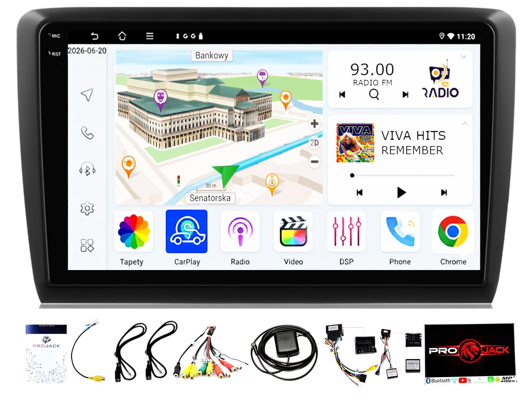 Autorádio Android Seat Ibiza 2015-2017 Wifi Carplay Bt Usb 4GB 64GB