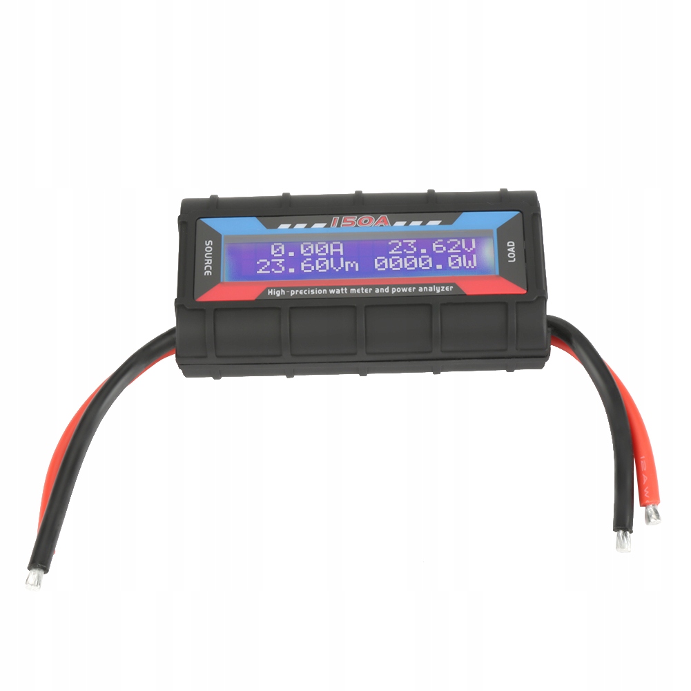 PRECYZYJNY AMPEROMIERZ MIERNIK 4.8-60V 150A LCD WOLTOMIERZ PANELOWY