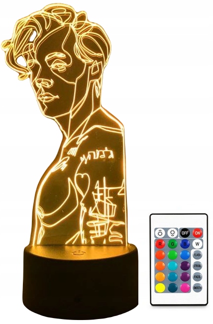 

Lampka 3D Led Harry Styles Postać Kolor +pilot Usb