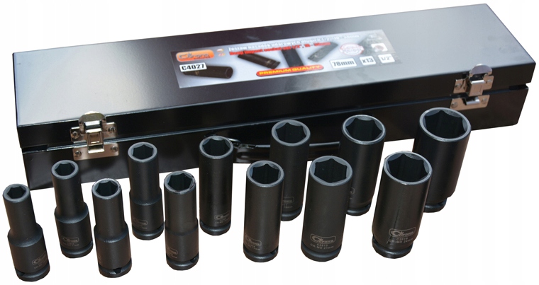 KLUCZE NASADOWE NASADKI UDAROWE 1/2 10-30mm długie Marka RICHMANN