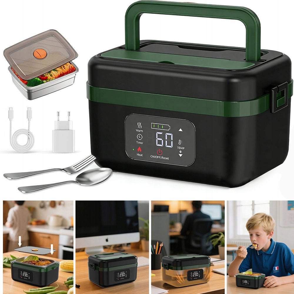 Elektrický Obědový Box, Akumulátorový Samoohřevný Zásobník Na Jídlo