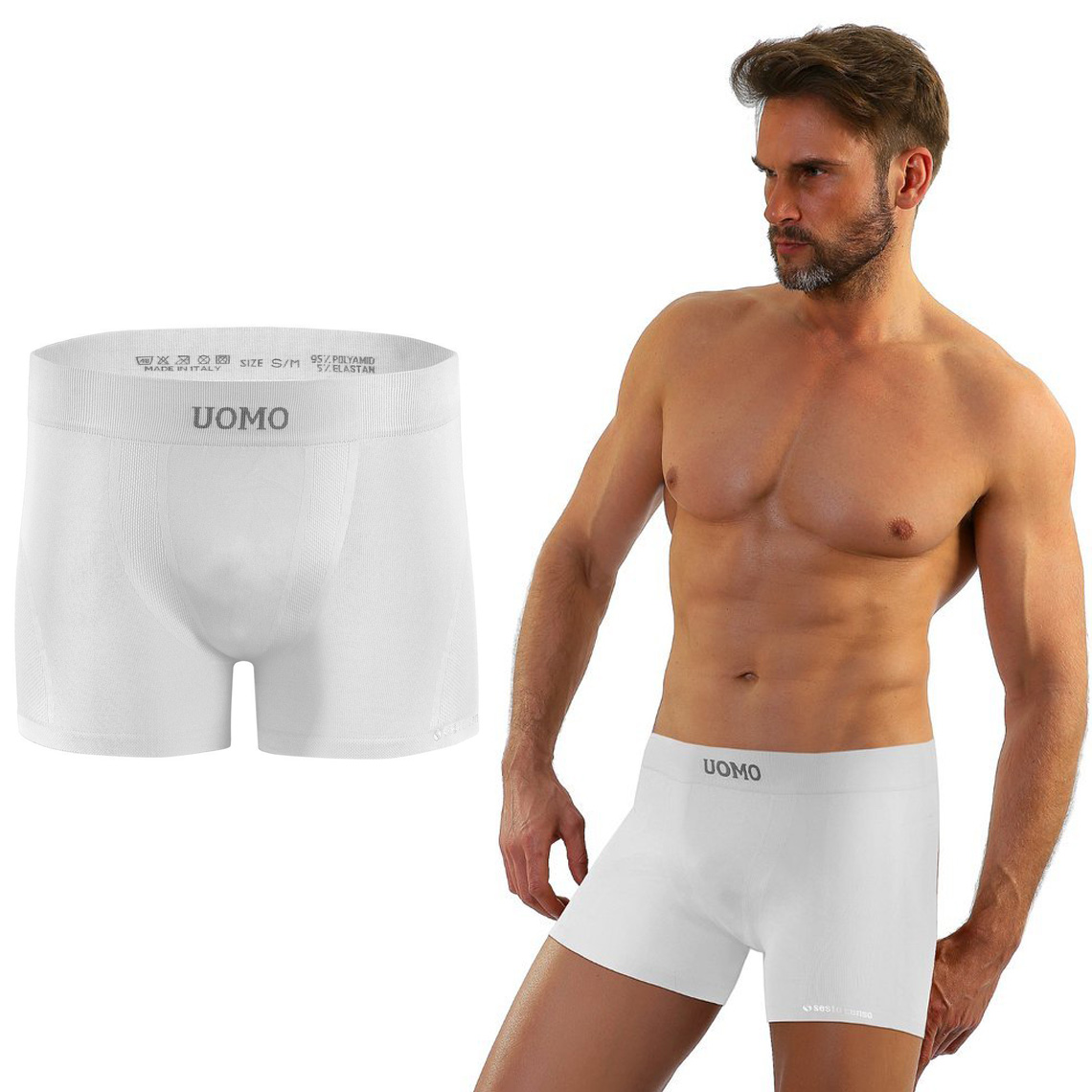 

Bokserki męskie Sesto Senso Solar bezszwowe L/XL