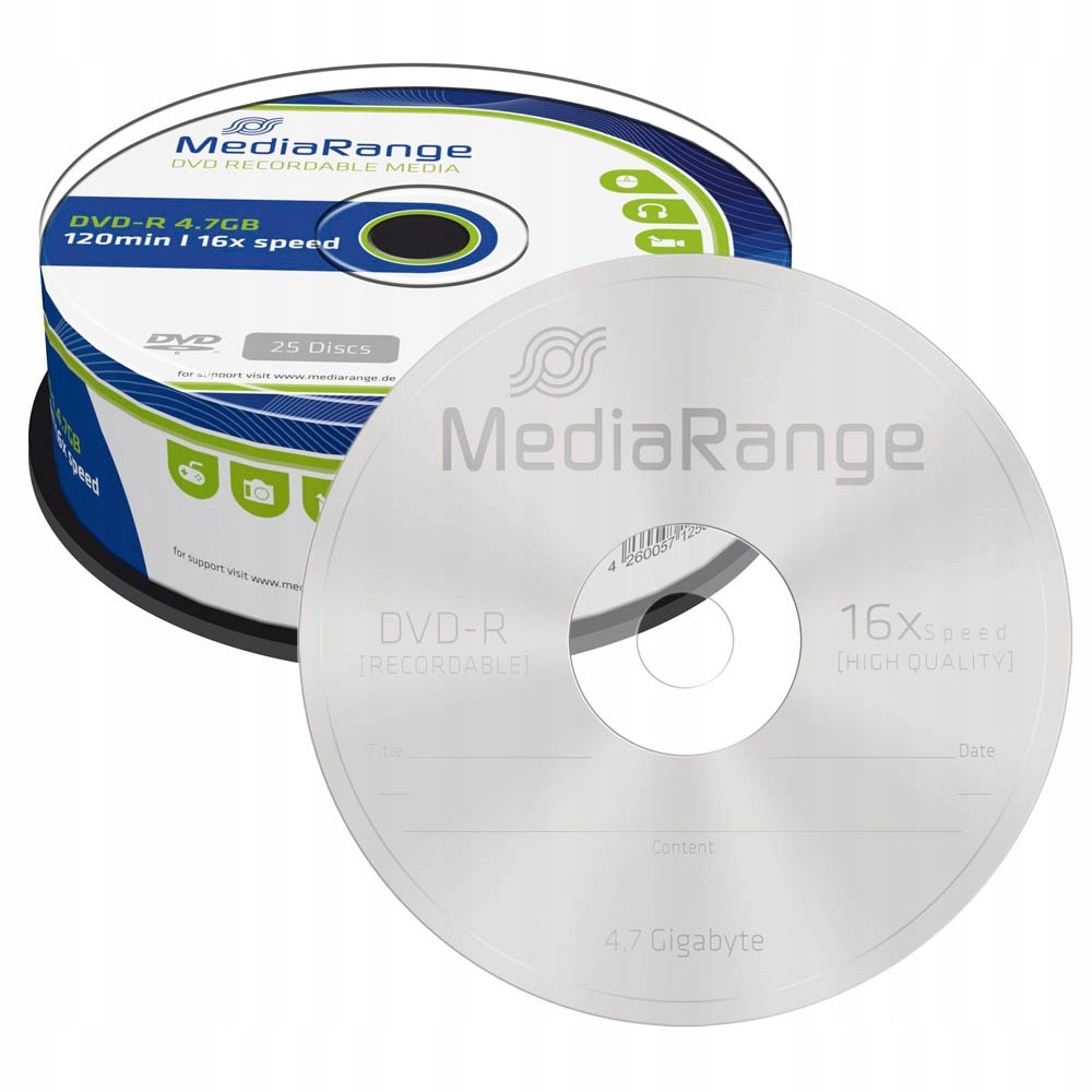 DVD MediaRange Dvd-r 4,7 Gb 25 szt.