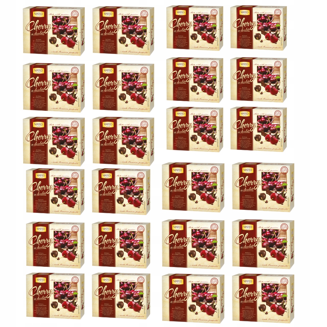 Wiśnie w czekoladzie Mateo 24 szt x 170 g od producenta