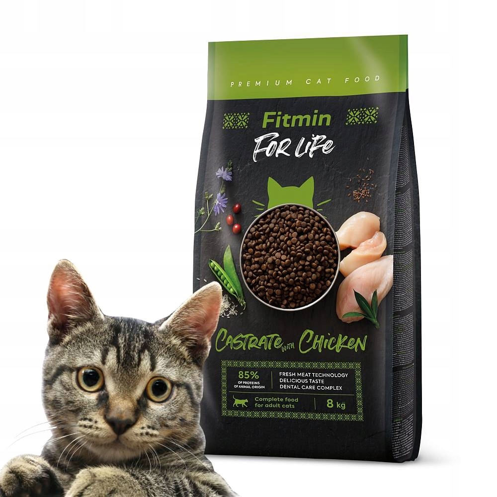 Fitmin Cat For Life kastrační kuřecí krmivo 8 kg