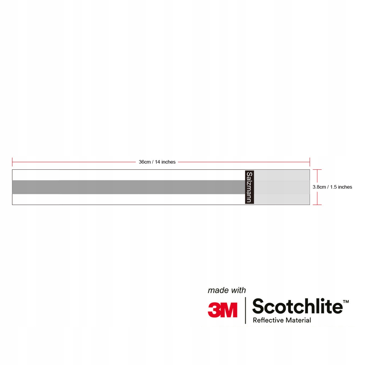 Opaska Odblaskowa na Rzep Różowa 3M 2 szt. Model PF-0211P