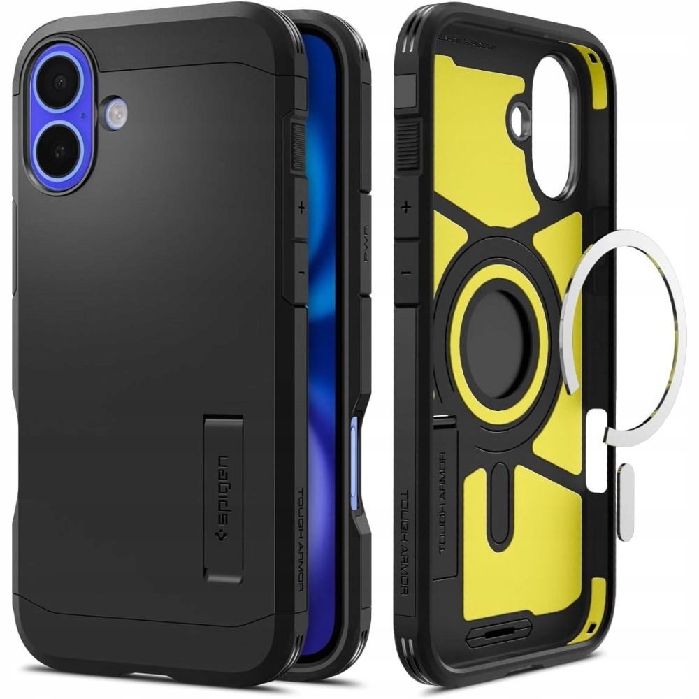 Pouzdro Tough Armor MagSafe s podstavcem pro iPhone 16 černé