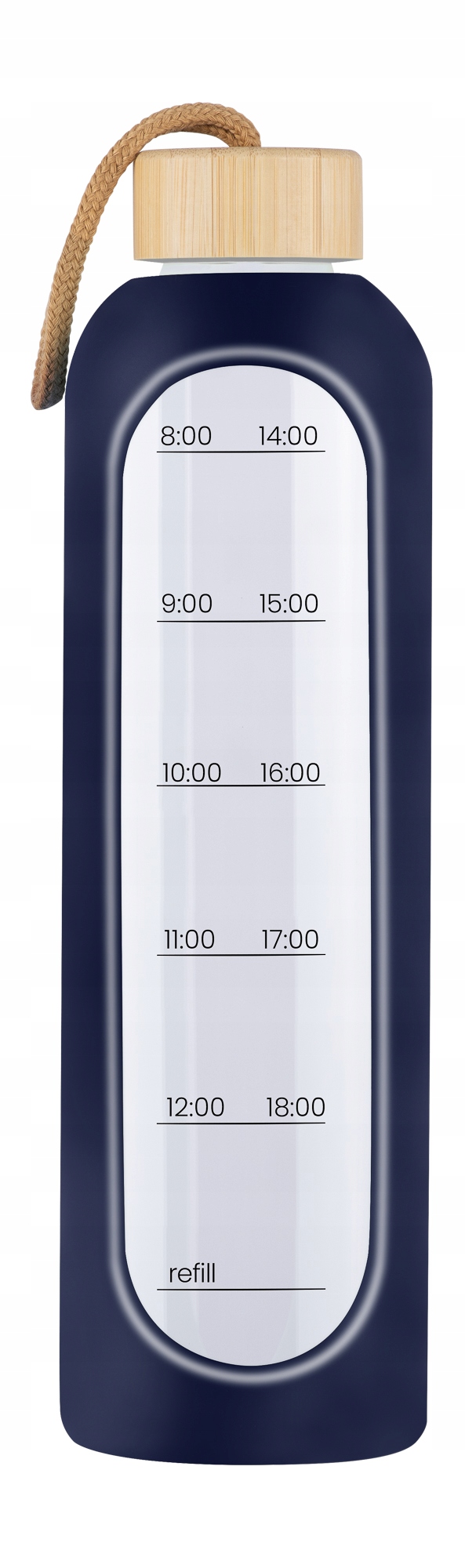 Butelka Szklana Na Wodę Trening Motywacyjna Bidon Kica Hydro Glass 1L Gran