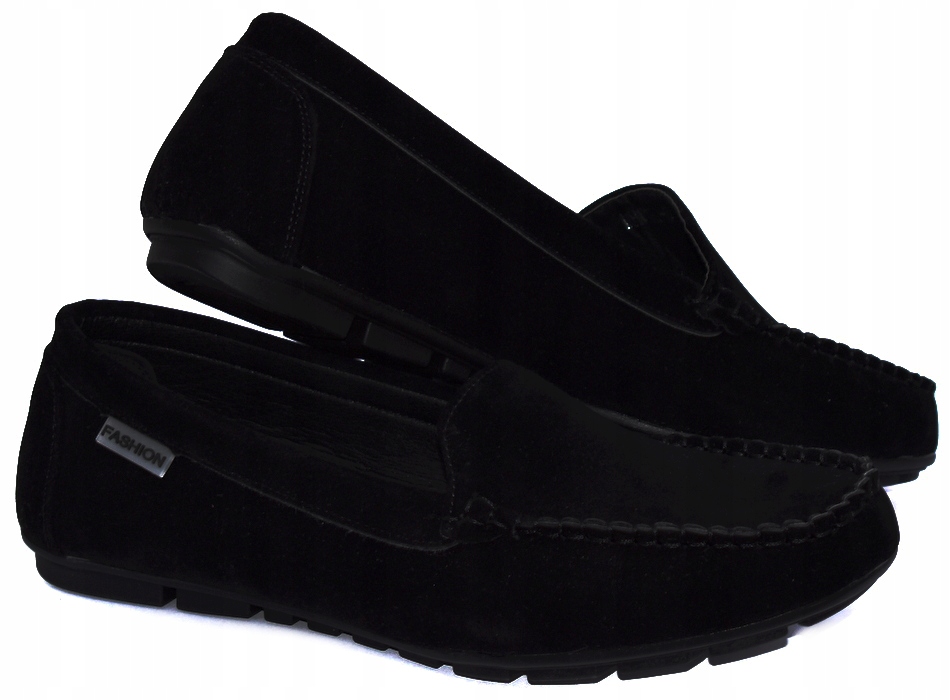 HAVER Nowe Czarne Mokasyny Wizytowe (36-37-38-39-41) - 40