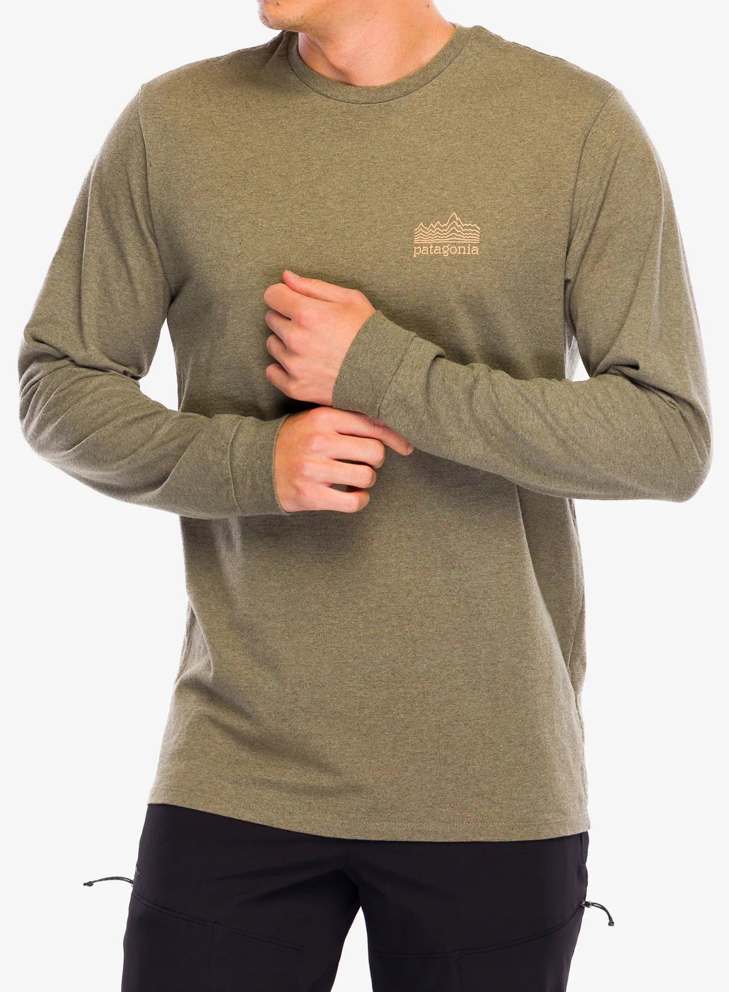 Bluza bez kaptura Patagonia L/s Strataspire Responsibili-Tee wing grey L