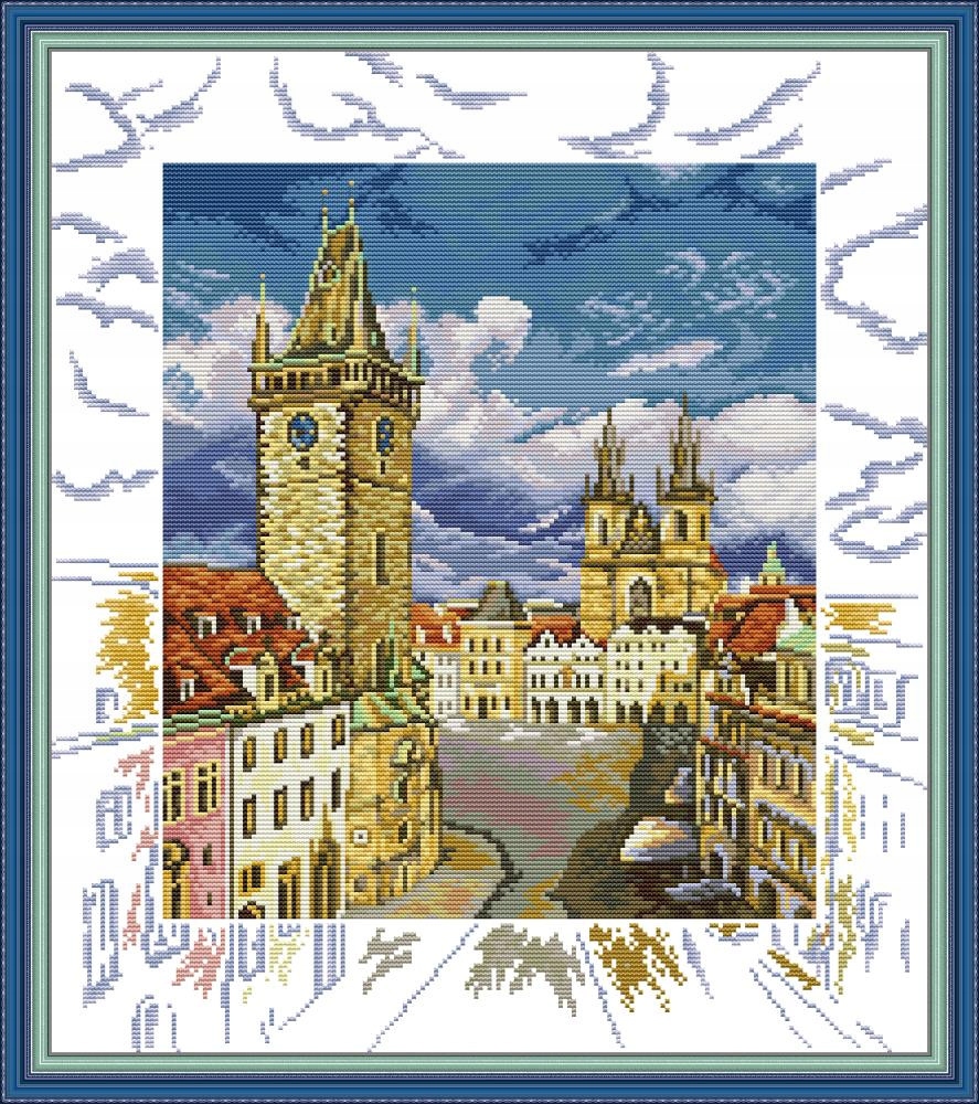 Křížková výšivka počítaná sada (kanva, mulina)