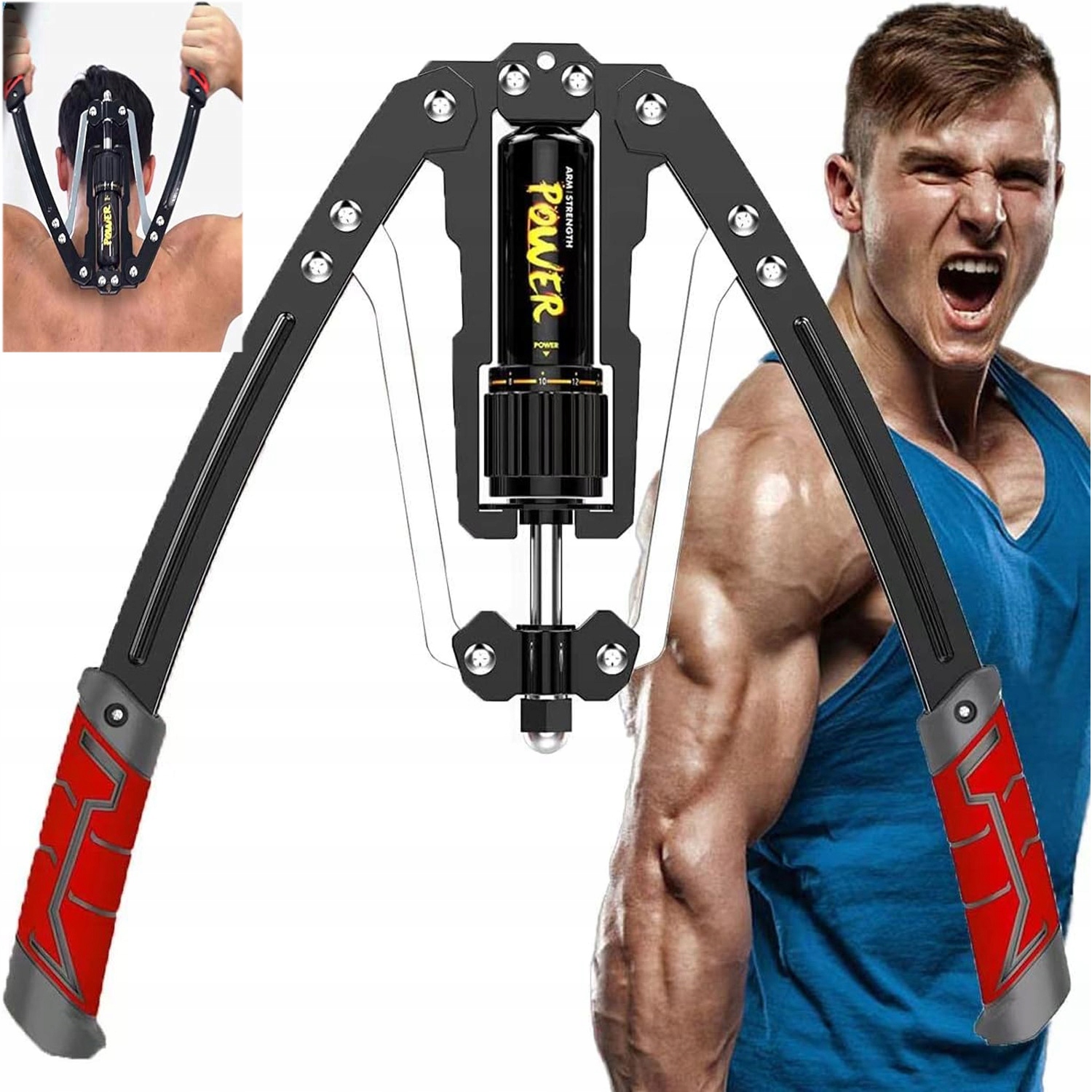 Hydraulický Stlačovač, Silový Trenažér 10-200 Kg, Trenér Hrudníku