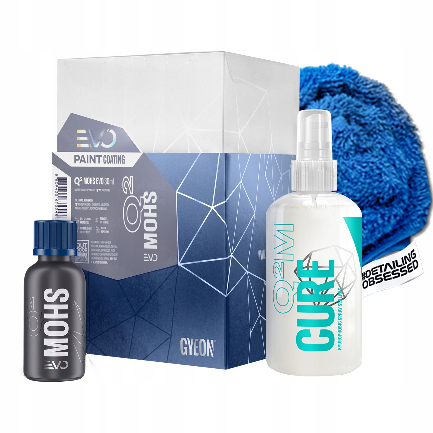 Gyeon Q2 Mohs Evo Kit 30 ml keramická vrstva na ochranu laku sada