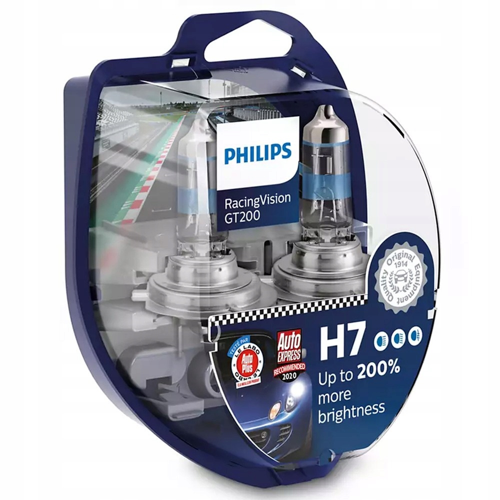 

Philips Racing Vision GT200 +200% H7 12V żarówki